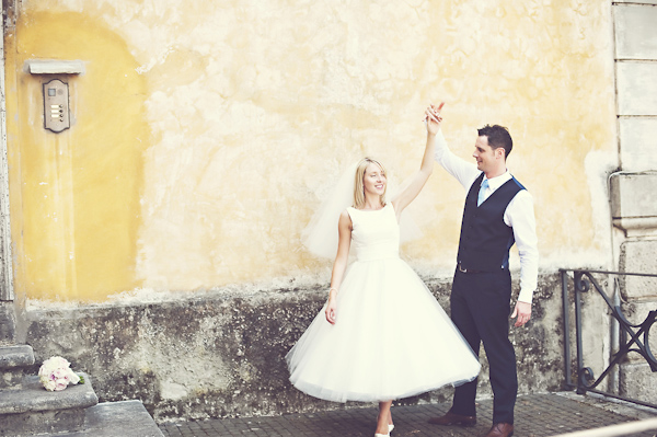 newly wed dancing - couple's portrait - wedding photo by top Rome based destination wedding photographer Rochelle Cheever, Rome Weddings Photography